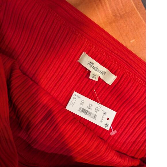 NWT Madewell Ribbed Off The Shoulder Top Size XS - Picture 3 of 4